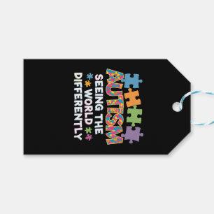 Seeing the World Differently Autism Awareness Gift Tags