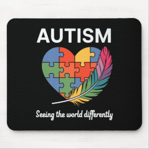Seeing The World Differently Autism Awareness Infi Mouse Mat
