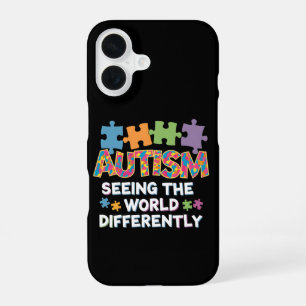 Seeing the World Differently Autism Awareness iPhone 16 Case