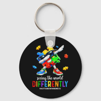 Seeing The World Differently Autism Awareness Key Ring