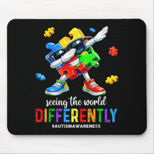Seeing The World Differently Autism Awareness Mouse Mat