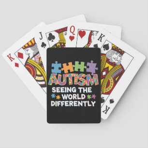 Seeing the World Differently Autism Awareness Playing Cards