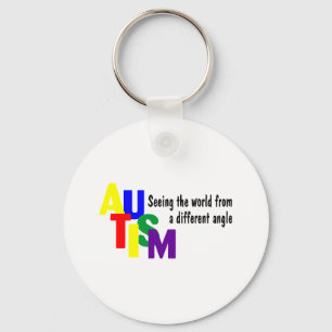 Seeing The World From A different Angle (Bright) Key Ring