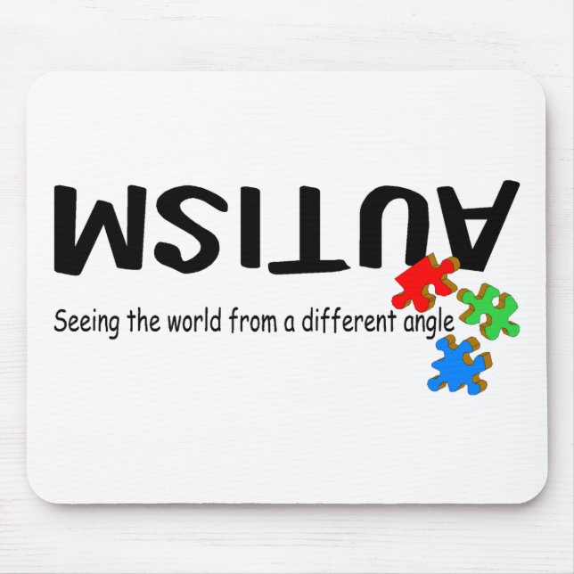 Seeing The World From A Different Angle (Pieces) Mouse Mat (Front)