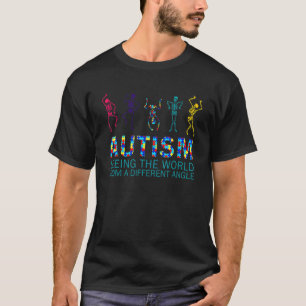 Seeing The World From Different Angles Autism Awar T-Shirt