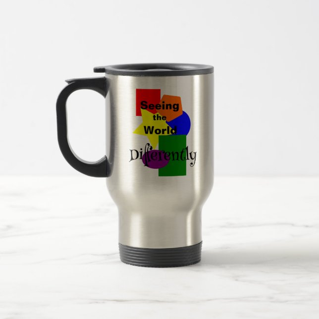 Seeing World Differently  Travel Mug (Left)