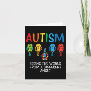 Seeing World From Different Angle Autism Awareness Card