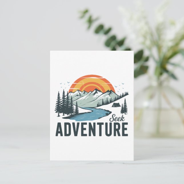 Seek Adventure - Nature Adventure Postcard (Standing Front)