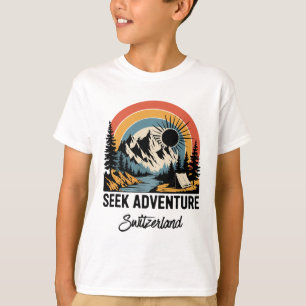 Seek Adventure Outdoor Switzerland Vacation T-Shirt