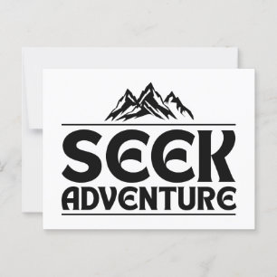 SEEK ADVENTURE POSTCARD