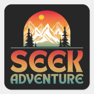 SEEK ADVENTURE SQUARE STICKER