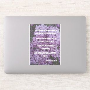 Seek God And Don't Worry Bible Verses Large