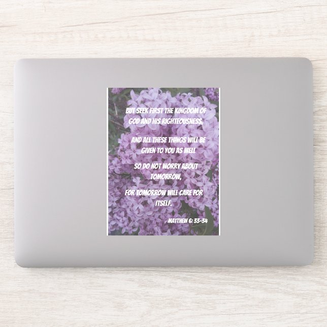 Seek God And Don't Worry Bible Verses Large (Computer)