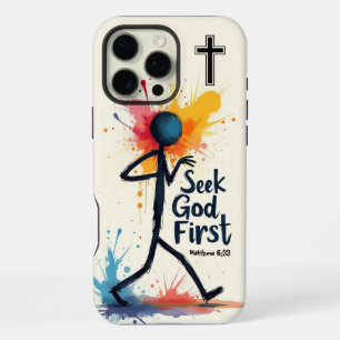 Seek God First iPhone 16 Pro Max Case