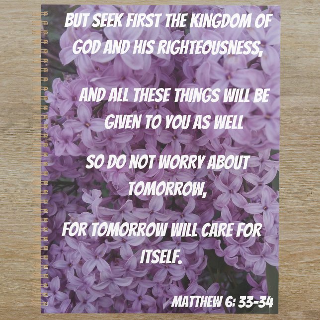 Seek God First Matthew 6:33-34 Bible Verse  Planner (Creator Uploaded)