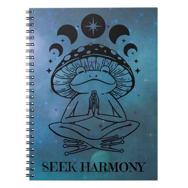 Seek Harmony Yoga Notebook (Front)
