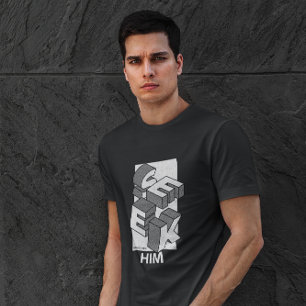 Seek Him Christian Modern Design Psalms 119:2 T-Shirt