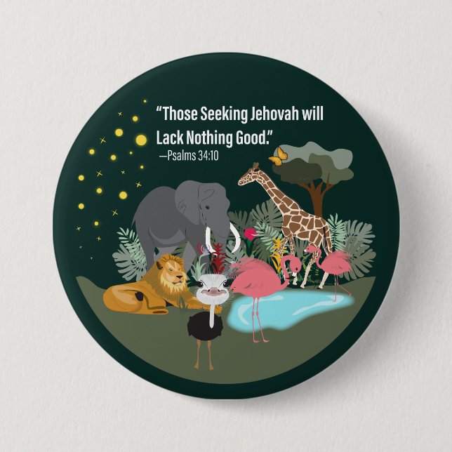 Seek Jehovah Button (Front)