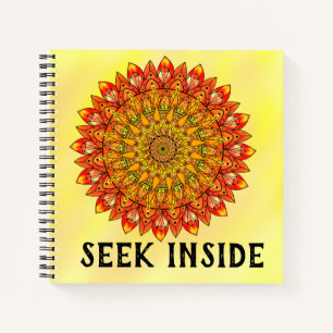 Seek Journal Inspiration Positive Mandala Happy