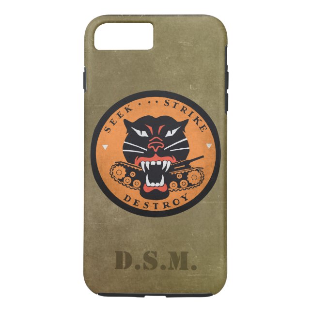 Seek Strike Destroy Tank Destroyer Emblem Case-Mate iPhone Case (Back)