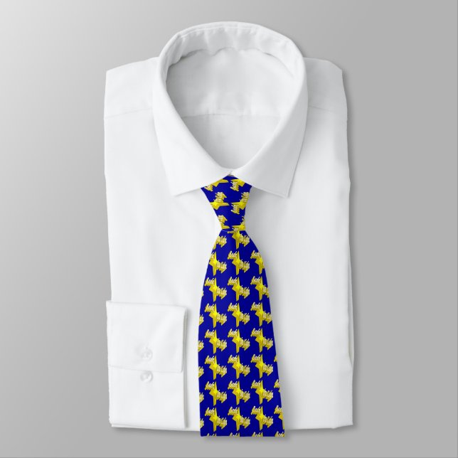 Seek the Light (Blue) Tie (Tied)