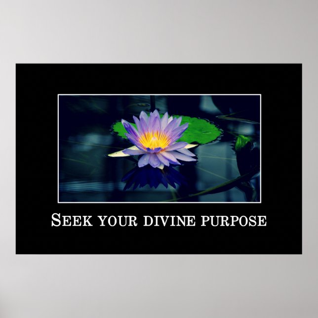 Seek your divine purpose poster (Front)
