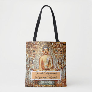 Seeking enlightenment tote bag