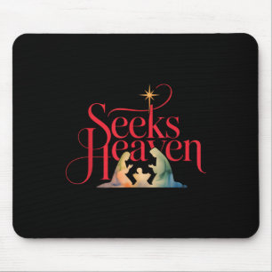 Seeks Heaven Nativity Scene Funny 67 Meme Christia Mouse Mat