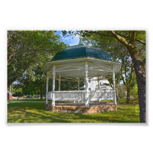 Seelye House Gazebo, Abilene, Kansas Photo Print