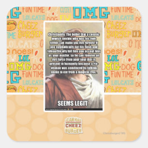 Seems Legit Square Sticker