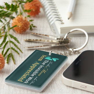 "Seen & Appreciated" Mom Keychain Gift
