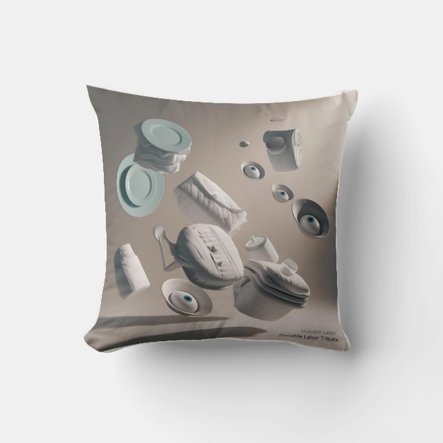 Seen & Celebrated: Invisible Labour 3D Tribute Cushion (Front)