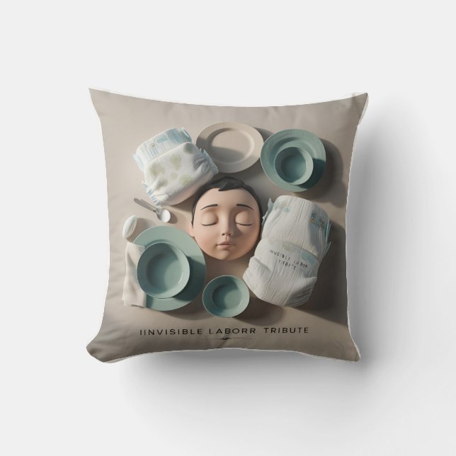 Seen & Celebrated: Invisible Labour 3D Tribute Cushion (Front)