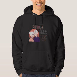 Seenager Citizen Funny Meme Senior Citizen Retired Hoodie