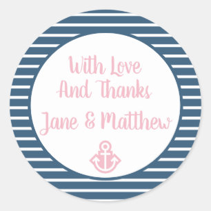 Seersucker Thank You Customisable Sticker