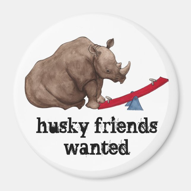 Seesaw Rhino Magnet (Front)