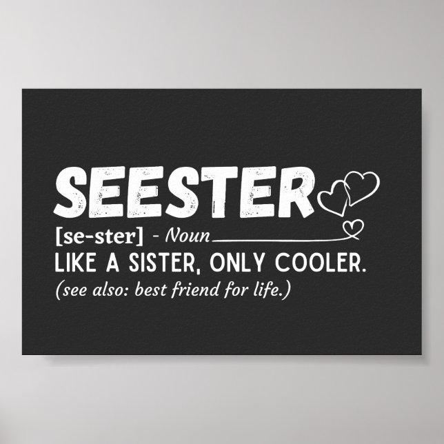 Seester definition poster (Front)