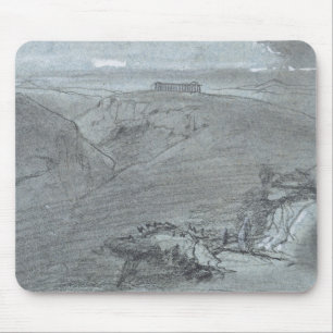 Segesta, from 'Views of Sicily' (chalk & gouache o Mouse Mat