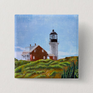 Seguin Island Lighthouse 15 Cm Square Badge