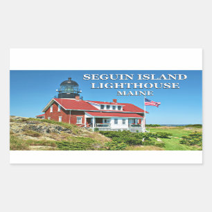 Seguin Island Lighthouse, Maine Stickers