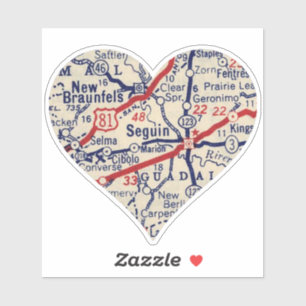 Seguin Texas Vintage Map