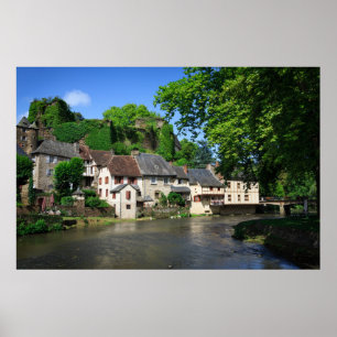 Segur-le-Chateau in France poster
