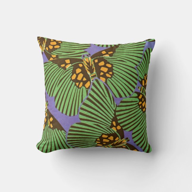 Séguy’s Art Deco Butterflies Cushion (Front)