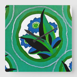 Seguy's Art Deco #11 at Emporio Moffa Square Wall Clock