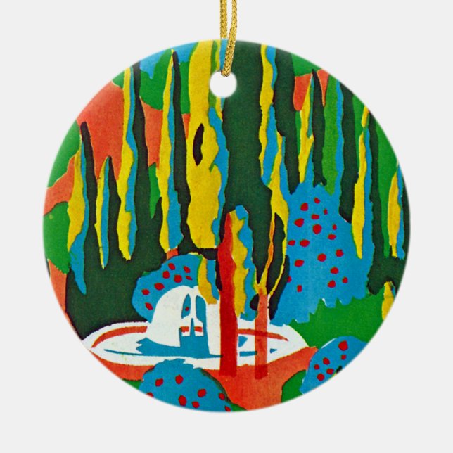 Seguy's Art Deco #6 at Emporio Moffa Ceramic Tree Decoration (Front)