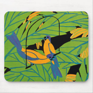 Seguy's Art Deco Tropical Birds Mouse Mat