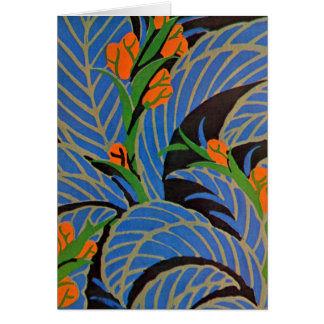 Seguy's Art Deco Tropical Night - Card