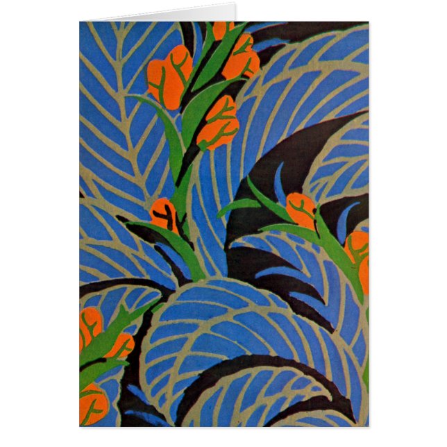 Seguy's Art Deco Tropical Night - Card (Front)