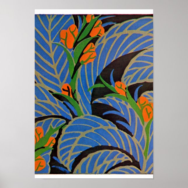 Seguy's Art Deco Tropical Night – Print (Front)