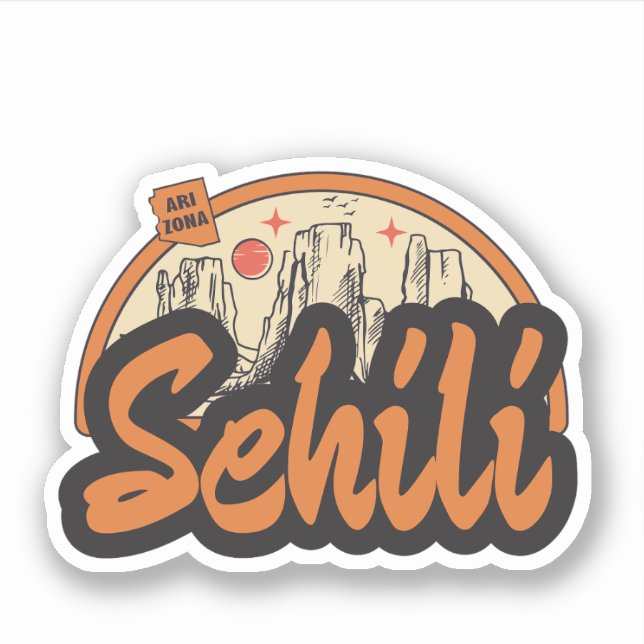 Sehili, Arizona  Sticker (Front)